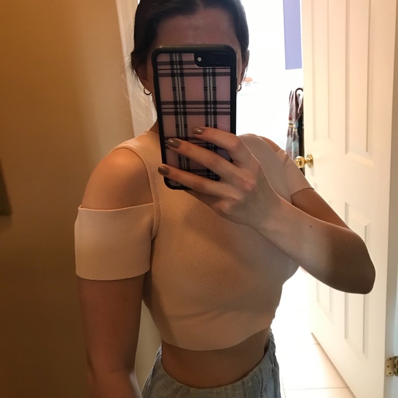 NWOT BCBGMAXAZRIA Miles Knit Sweater Crop Top - Picture 7 of 8